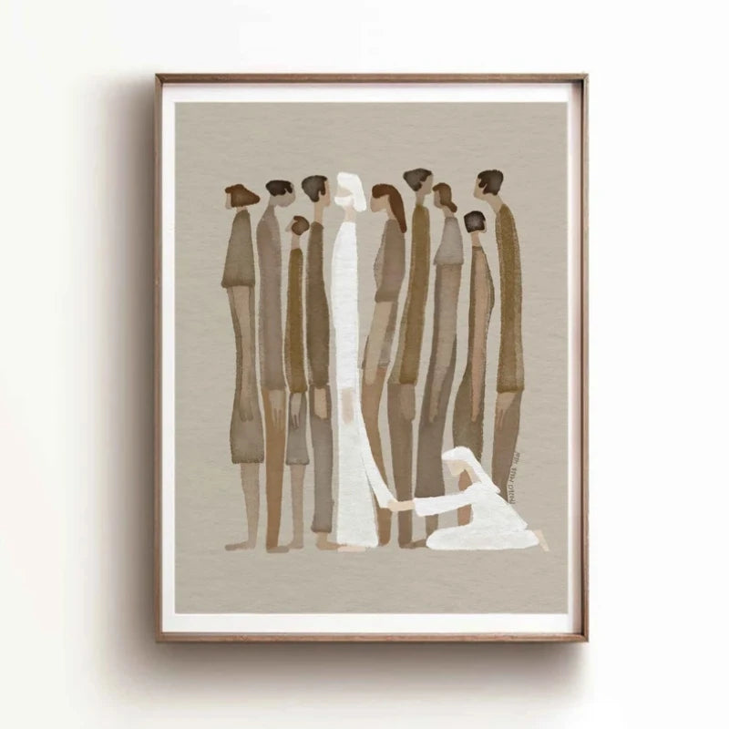 Faith & Fig Minimalist Modern Bible Verse Jesus Canvas Print