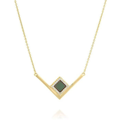 Love Infinite 8 Words Copper-plated Real Gold Necklace Temperament Clavicle Chain Pendant