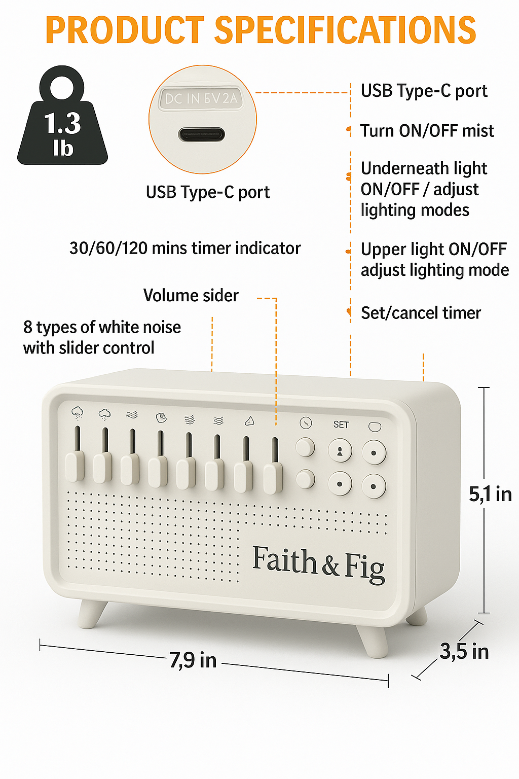 Nature Dreams - White Noise Humidifier