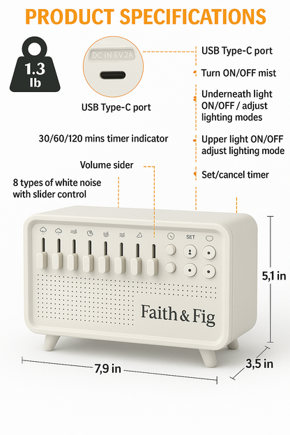 Nature Dreams - White Noise Humidifier
