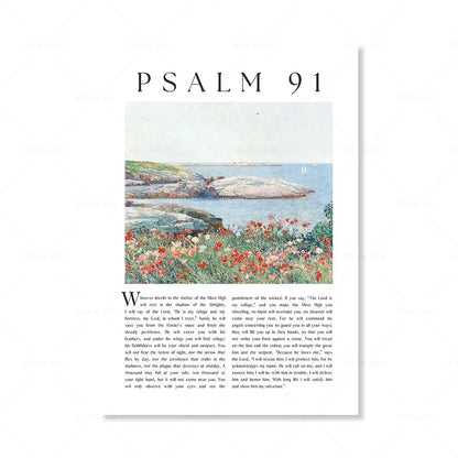 Faith & Fig Psalm 23, 91, 121 Scripture Wall Art