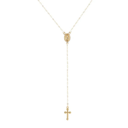Faith & Fig Vintage Christian Cross  Necklace