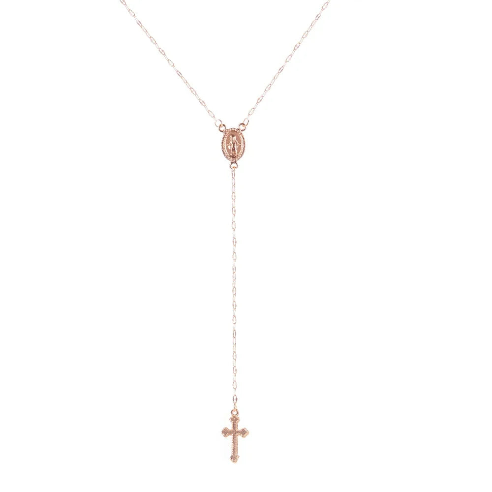 Faith & Fig Vintage Christian Cross  Necklace