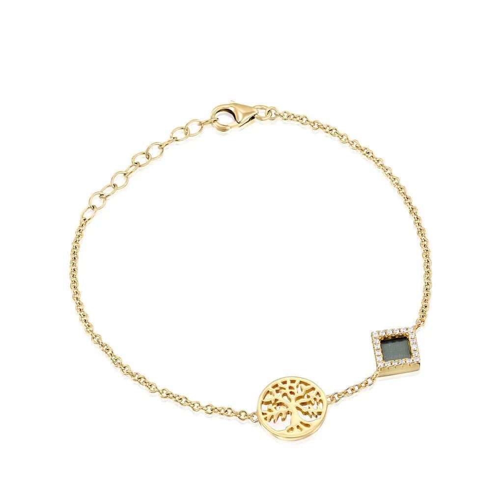 Love Infinite 8 Words Copper-plated Real Gold Necklace Temperament Clavicle Chain Pendant